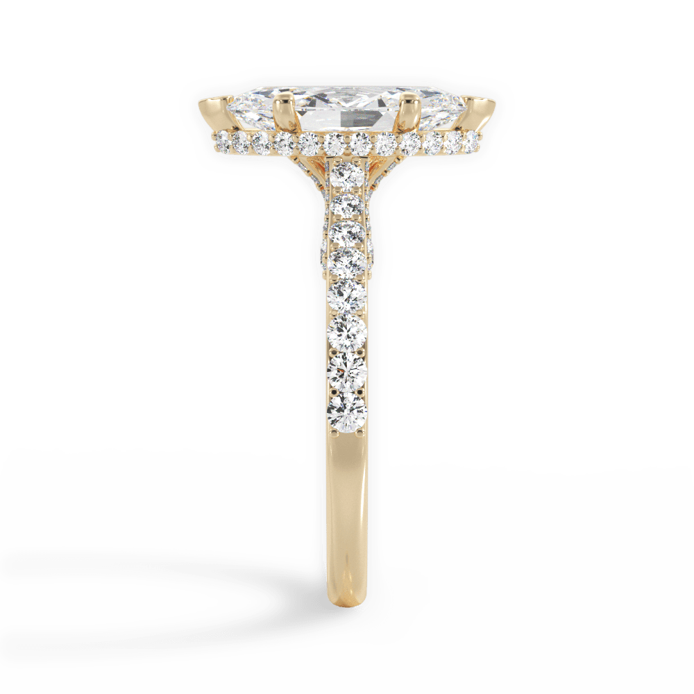 14kt Yellow Gold/18kt Yellow Gold/marquise/perspective