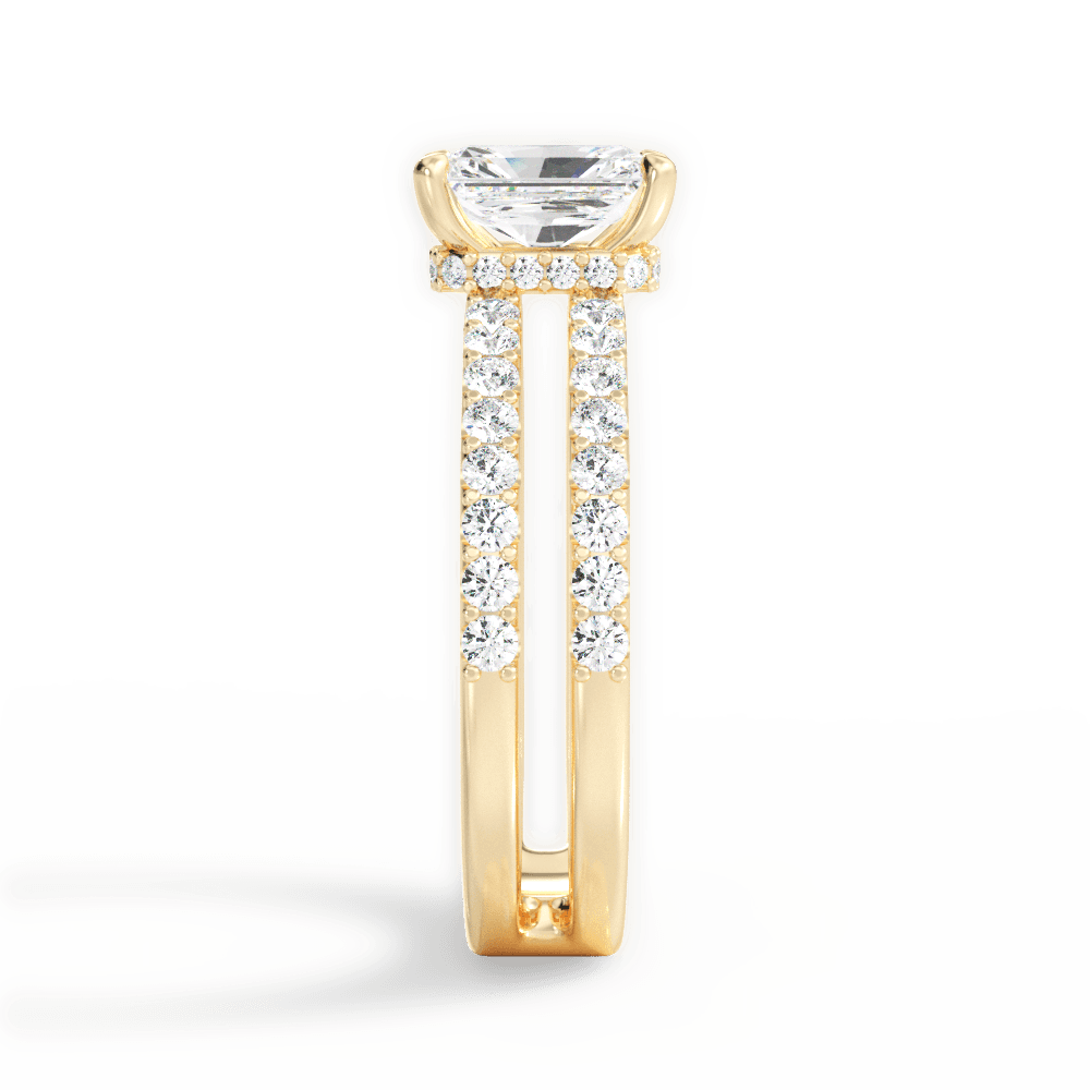 14kt Yellow Gold/18kt Yellow Gold/radiant/perspective