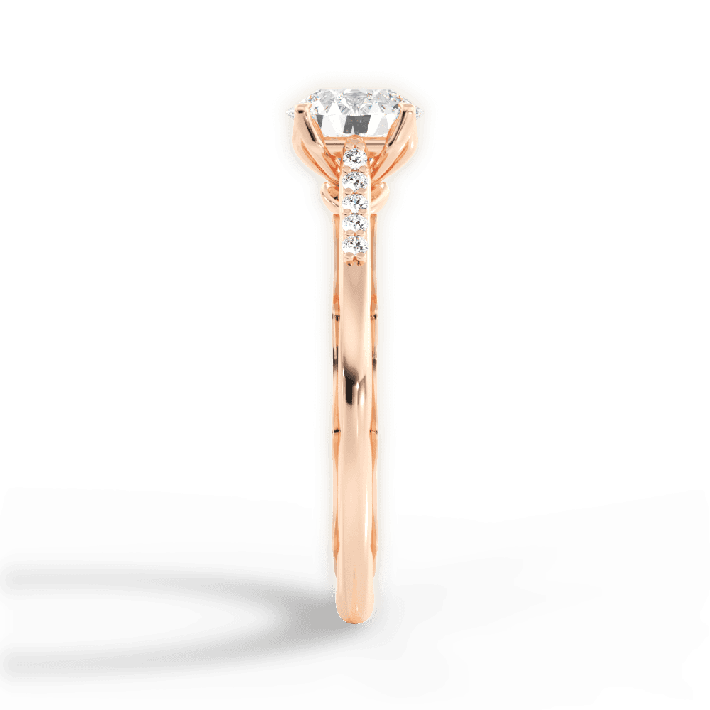 14kt Rose Gold/18kt Rose Gold/round/perspective