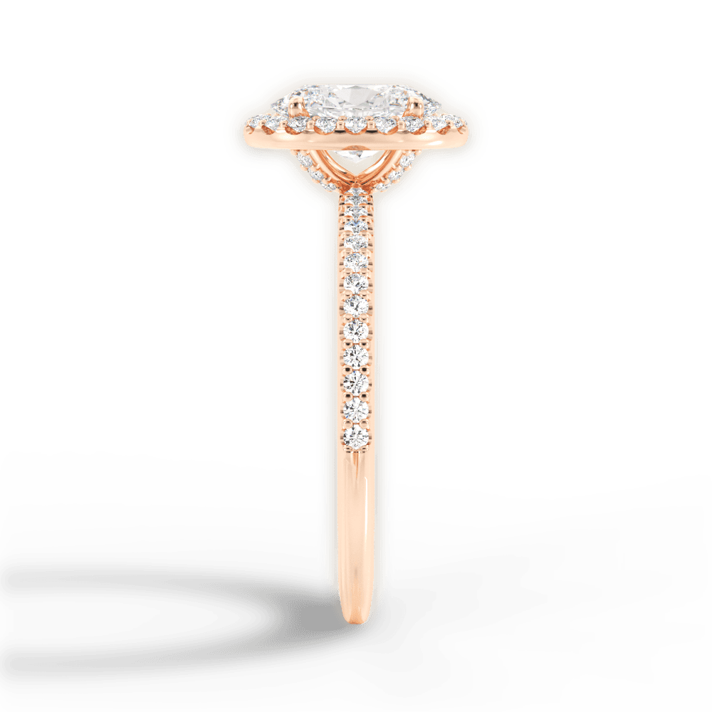 14kt Rose Gold/18kt Rose Gold/oval/perspective