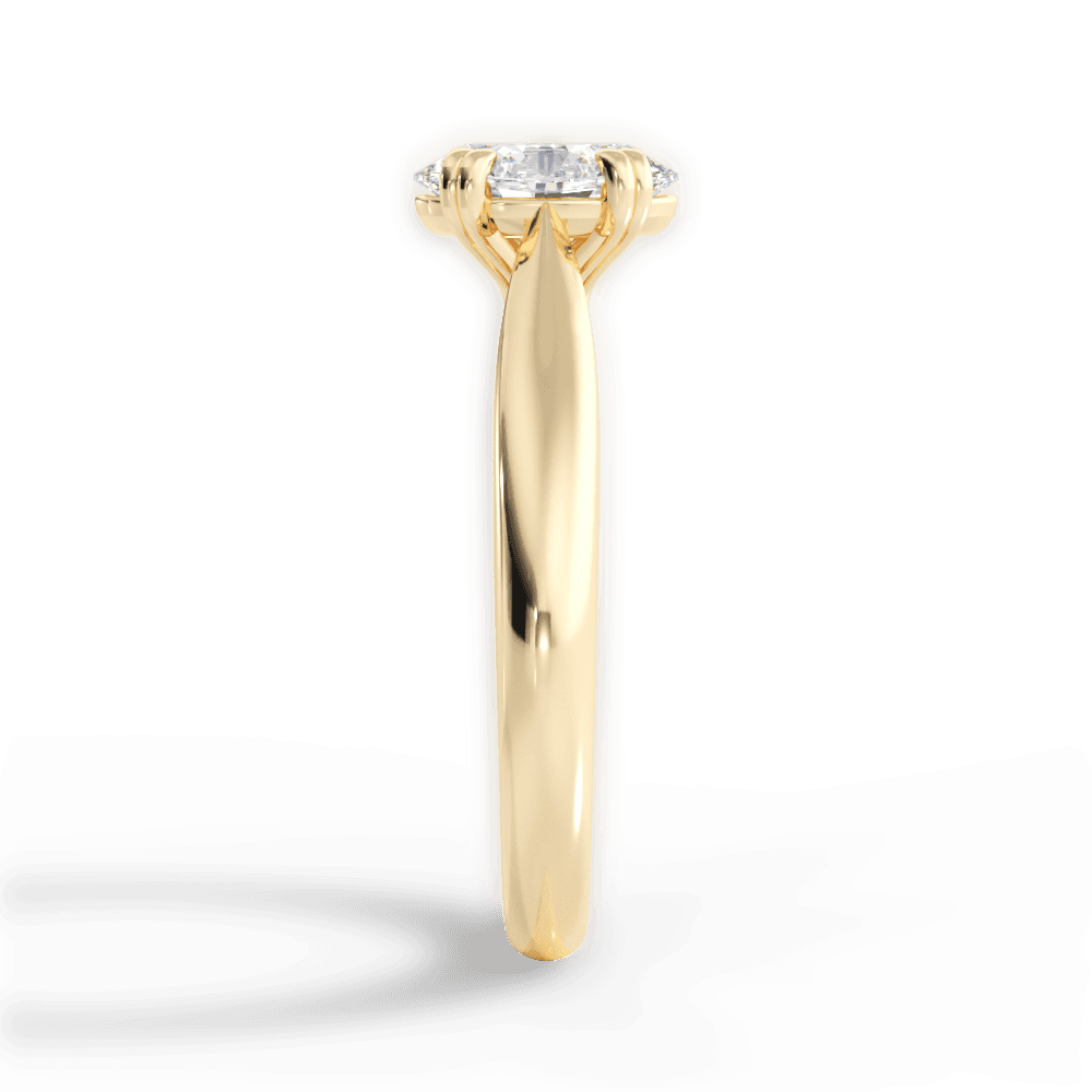 14kt Yellow Gold/18kt Yellow Gold/oval/perspective