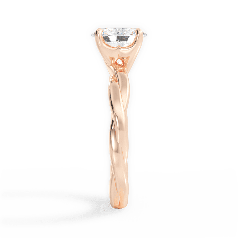 14kt Rose Gold/18kt Rose Gold/oval/perspective