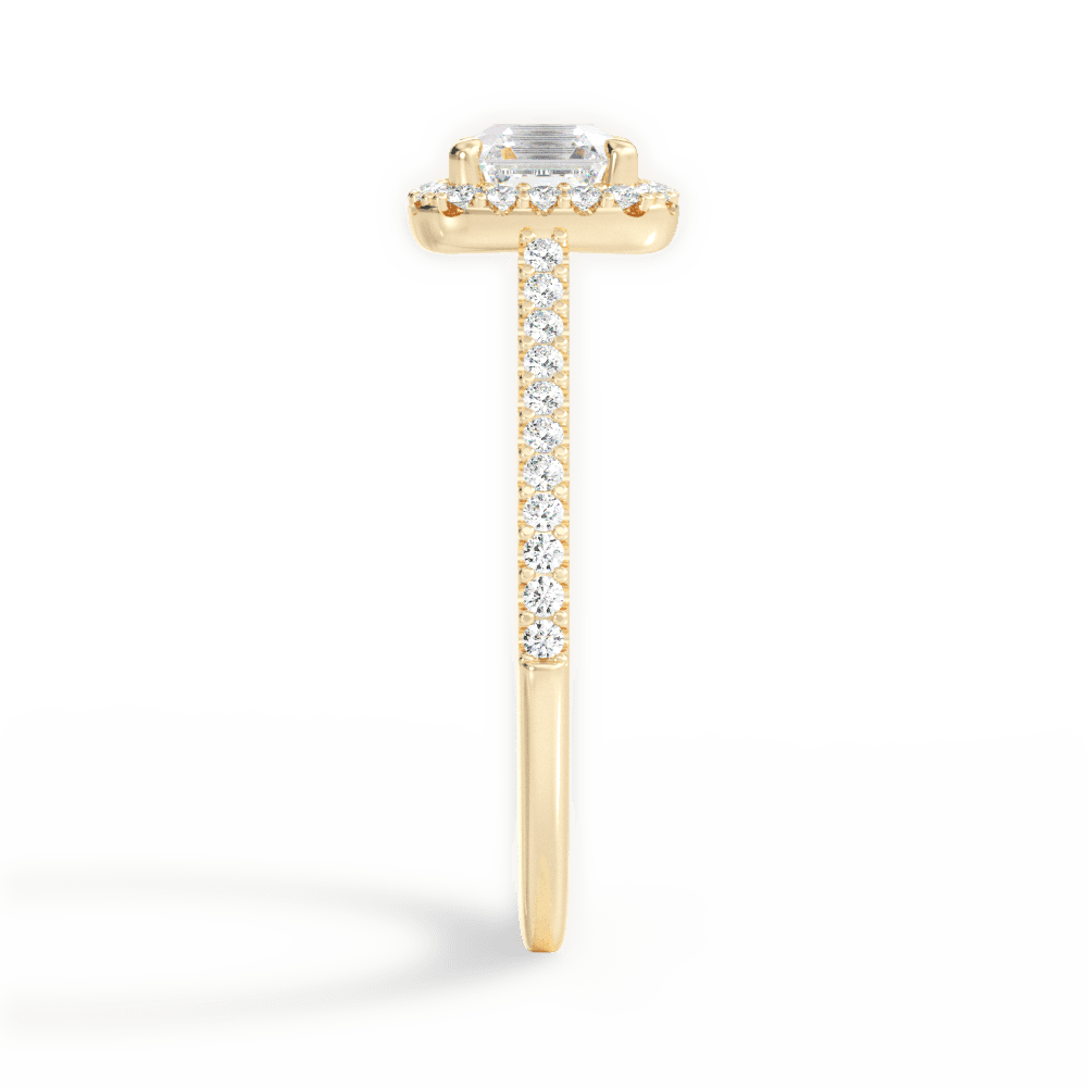 14kt Yellow Gold/18kt Yellow Gold/asscher/perspective