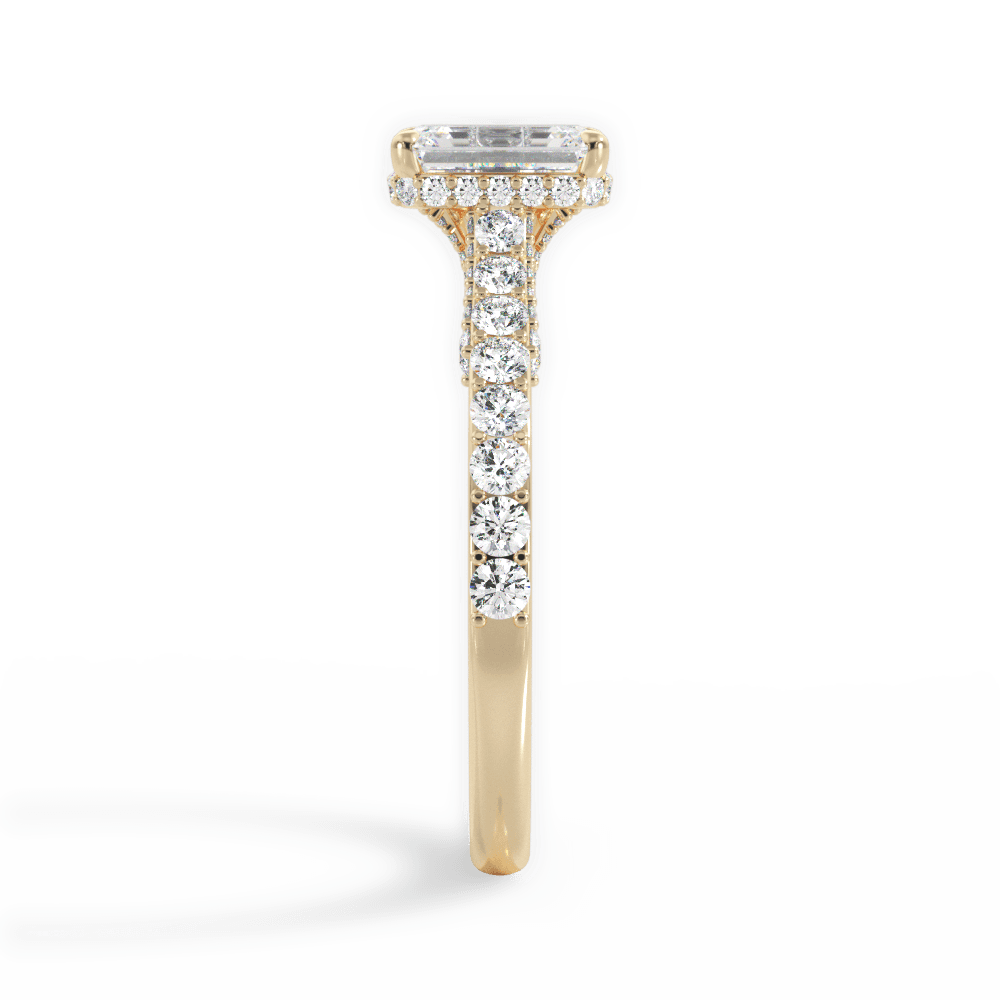 14kt Yellow Gold/18kt Yellow Gold/emerald/perspective