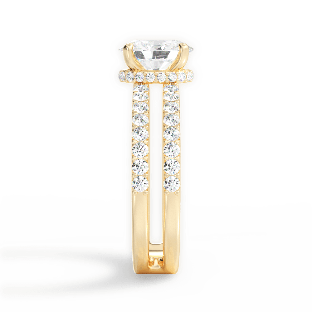 14kt Yellow Gold/18kt Yellow Gold/oval/perspective