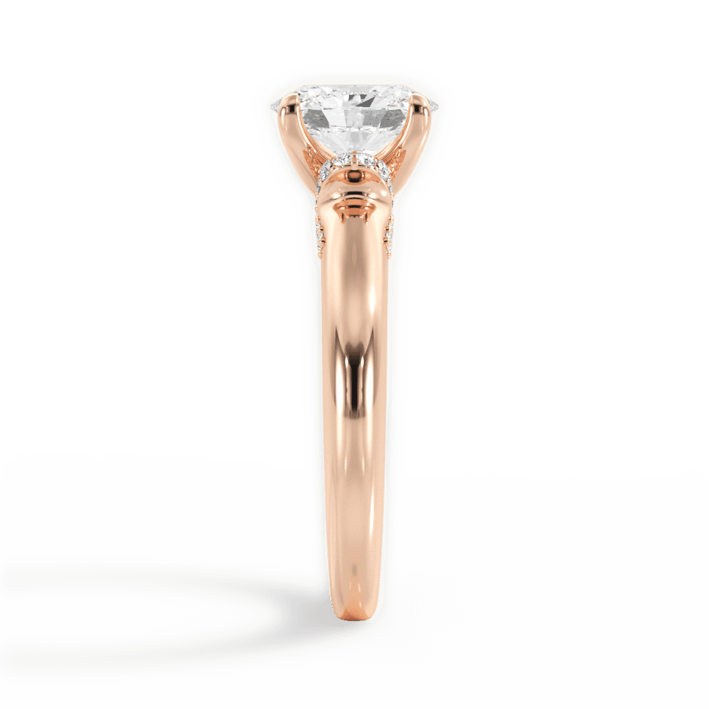 14kt Rose Gold/18kt Rose Gold/oval/perspective