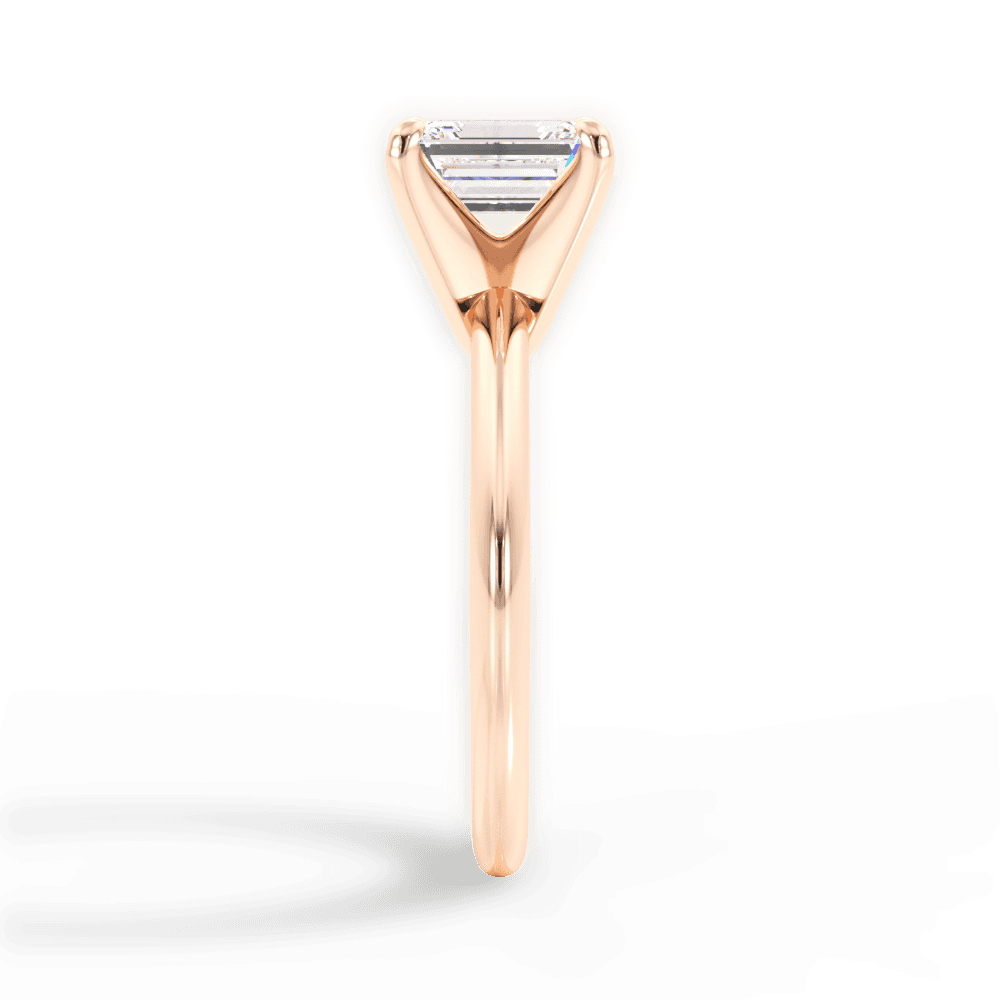 14kt Rose Gold/18kt Rose Gold/emerald/perspective