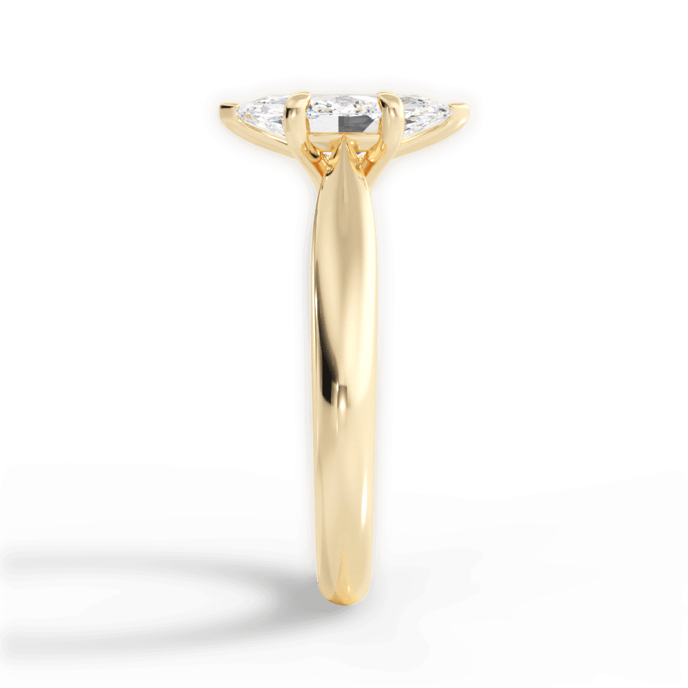 14kt Yellow Gold/18kt Yellow Gold/marquise/perspective