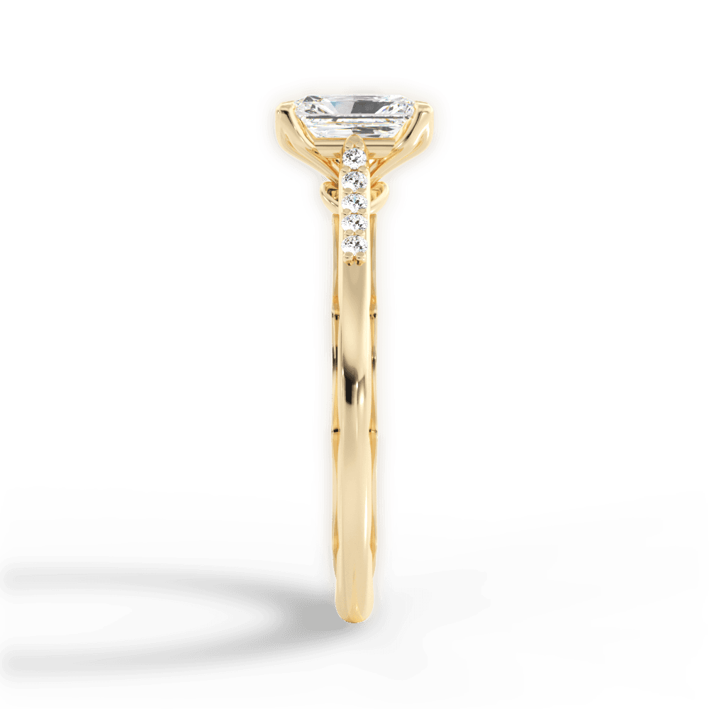 14kt Yellow Gold/18kt Yellow Gold/radiant/perspective