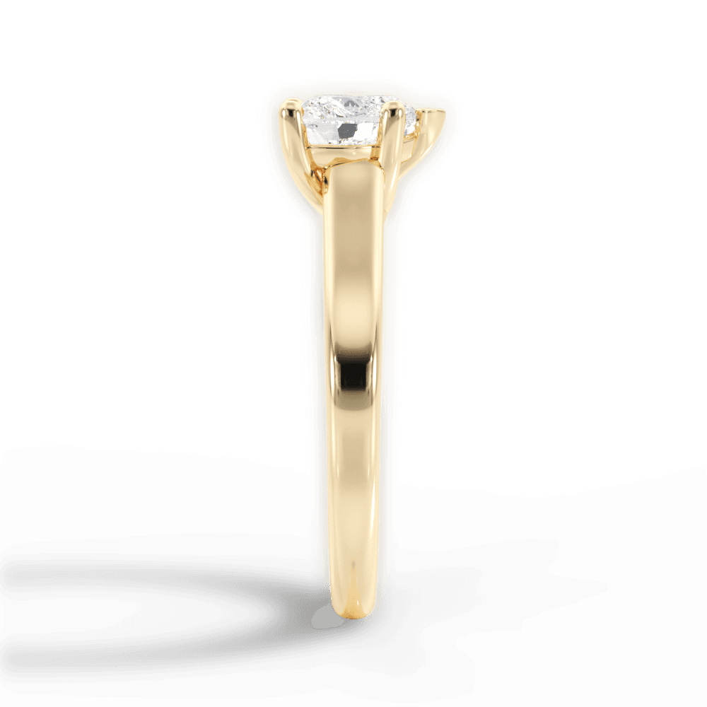 14kt Yellow Gold/18kt Yellow Gold/heart/perspective