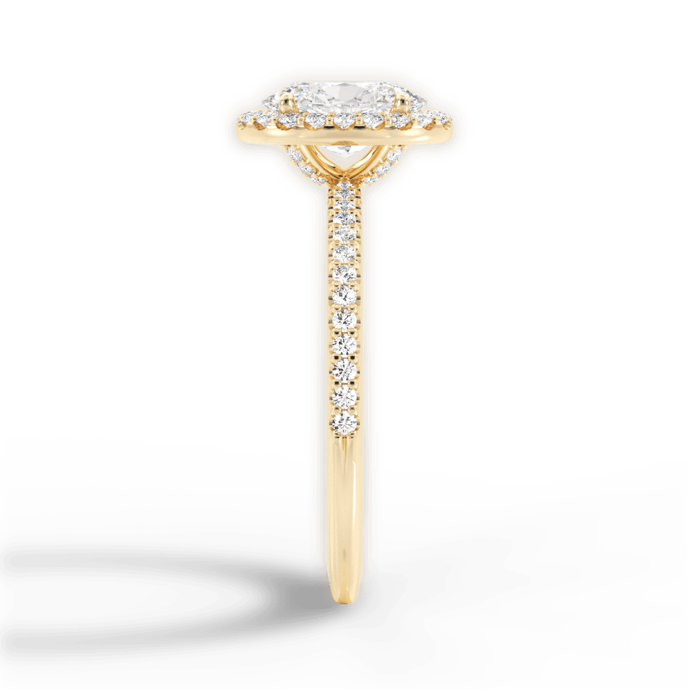 14kt Yellow Gold/18kt Yellow Gold/oval/perspective