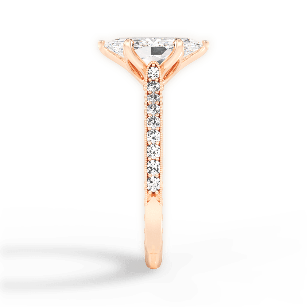 14kt Rose Gold/18kt Rose Gold/marquise/perspective