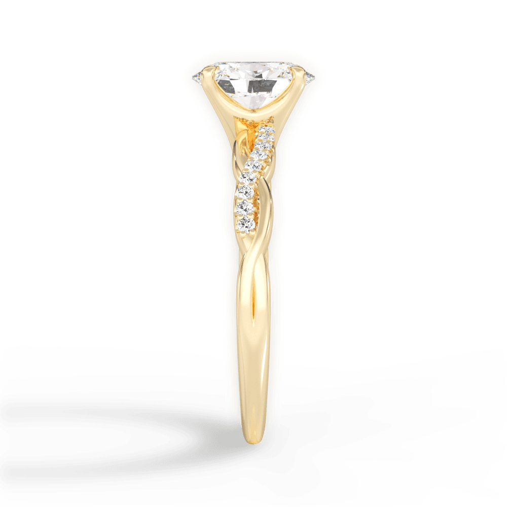 14kt Yellow Gold/18kt Yellow Gold/oval/perspective