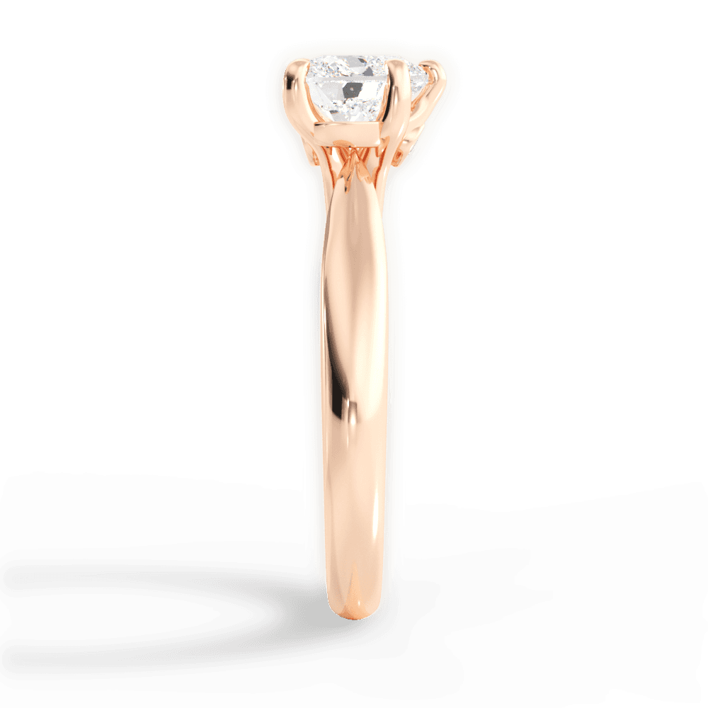 14kt Rose Gold/18kt Rose Gold/heart/perspective