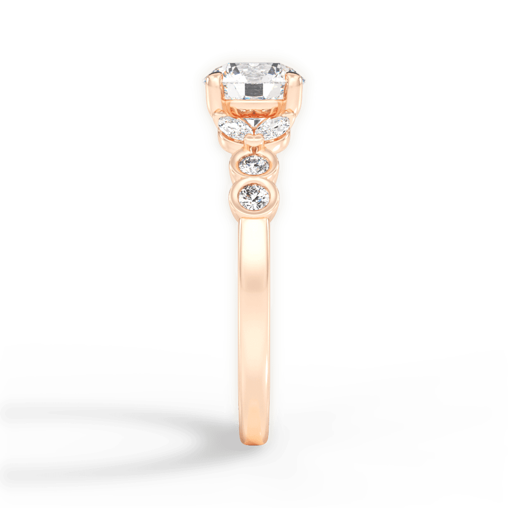 14kt Rose Gold/18kt Rose Gold/round/perspective