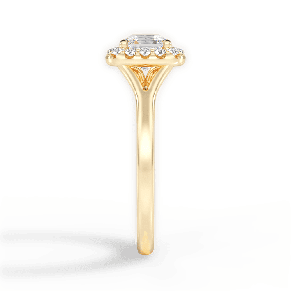 14kt Yellow Gold/18kt Yellow Gold/asscher/perspective