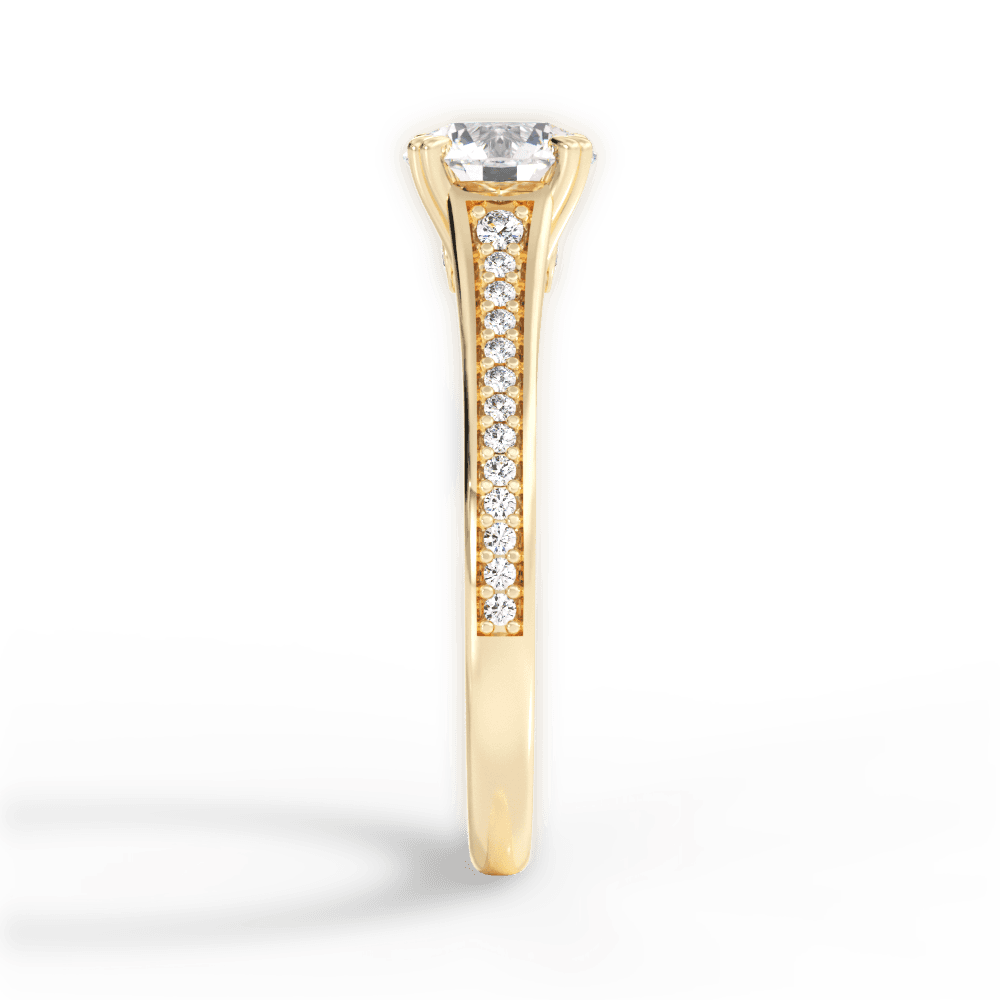 14kt Yellow Gold/18kt Yellow Gold/round/perspective
