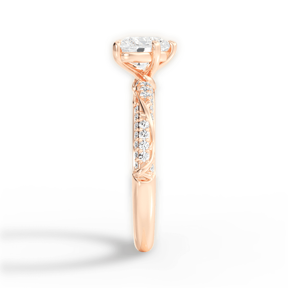 14kt Rose Gold/18kt Rose Gold/heart/perspective