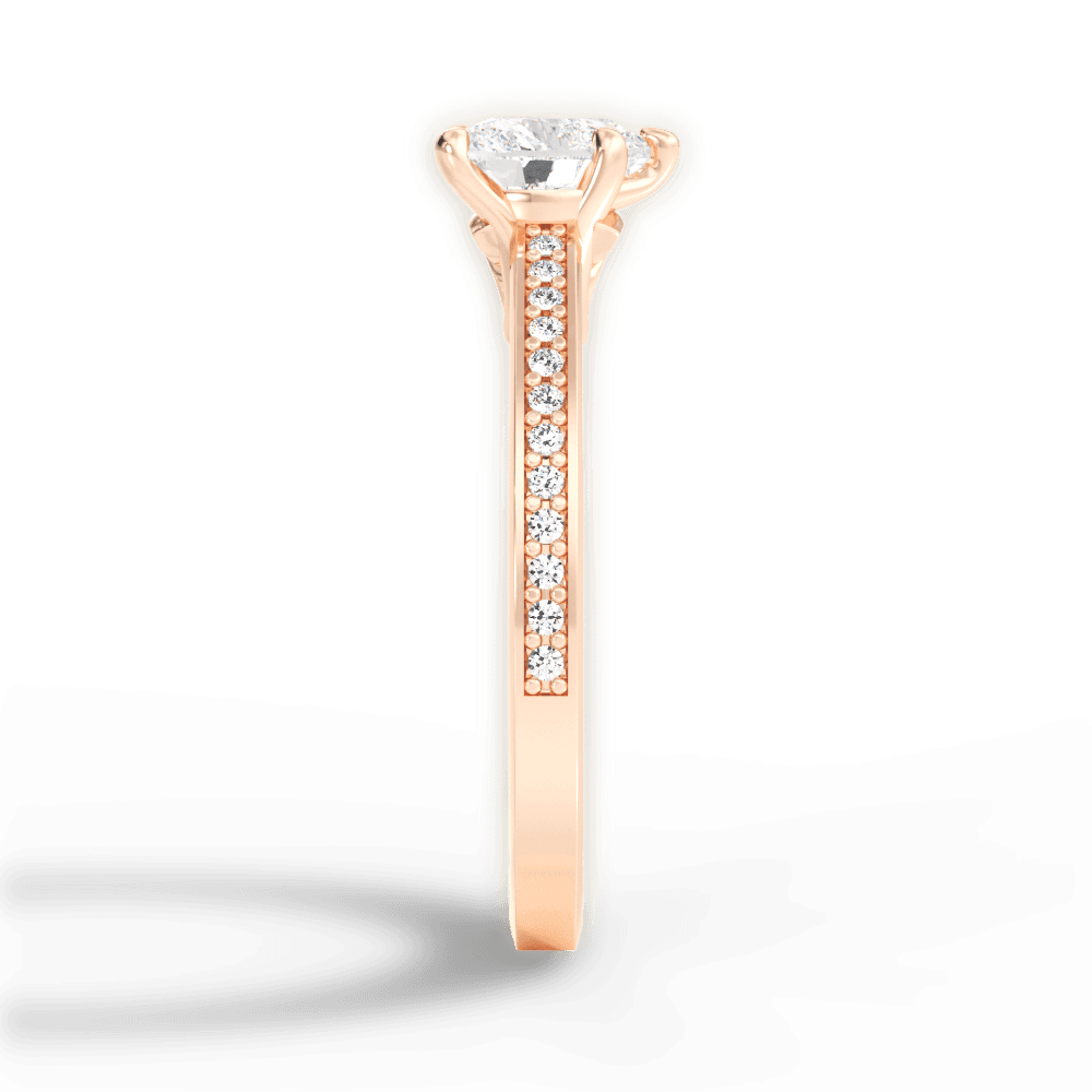 14kt Rose Gold/18kt Rose Gold/heart/perspective