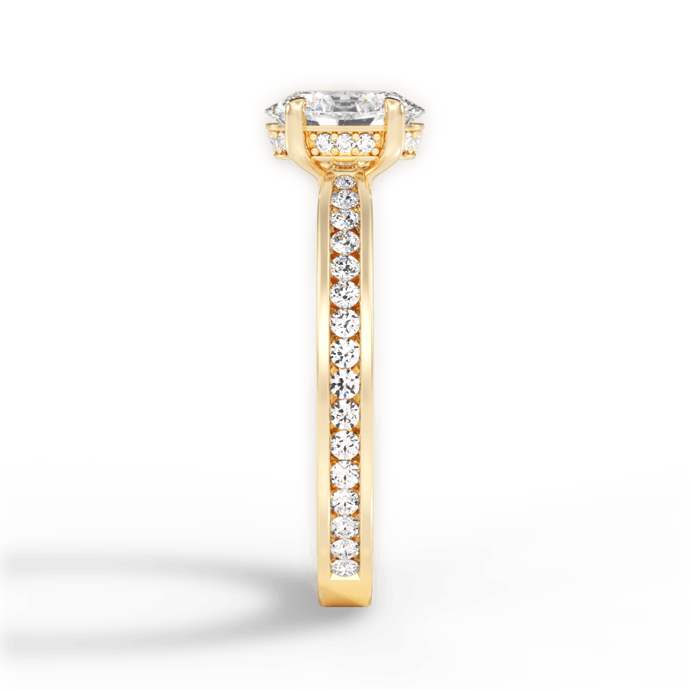 14kt Yellow Gold/18kt Yellow Gold/oval/perspective