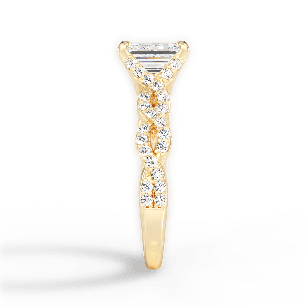 14kt Yellow Gold/18kt Yellow Gold/emerald/perspective