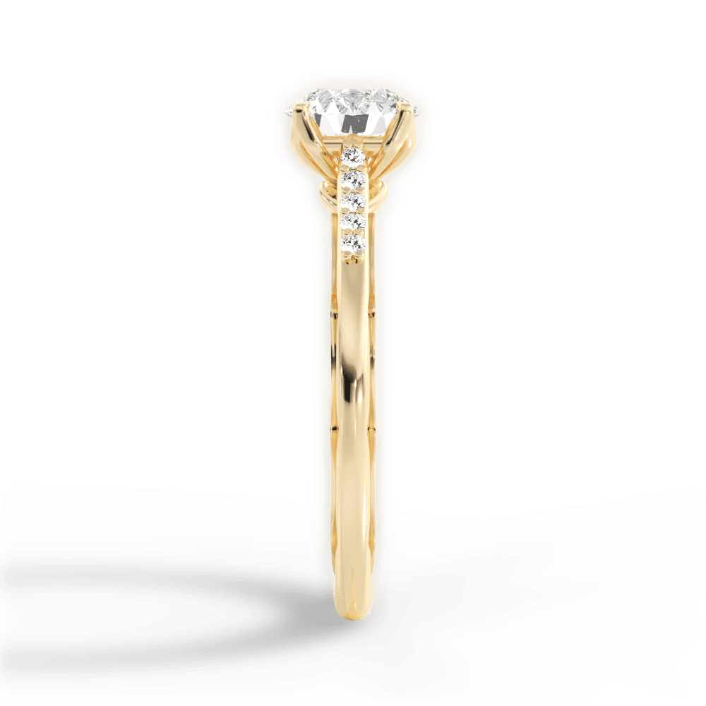 14kt Yellow Gold/18kt Yellow Gold/round/perspective