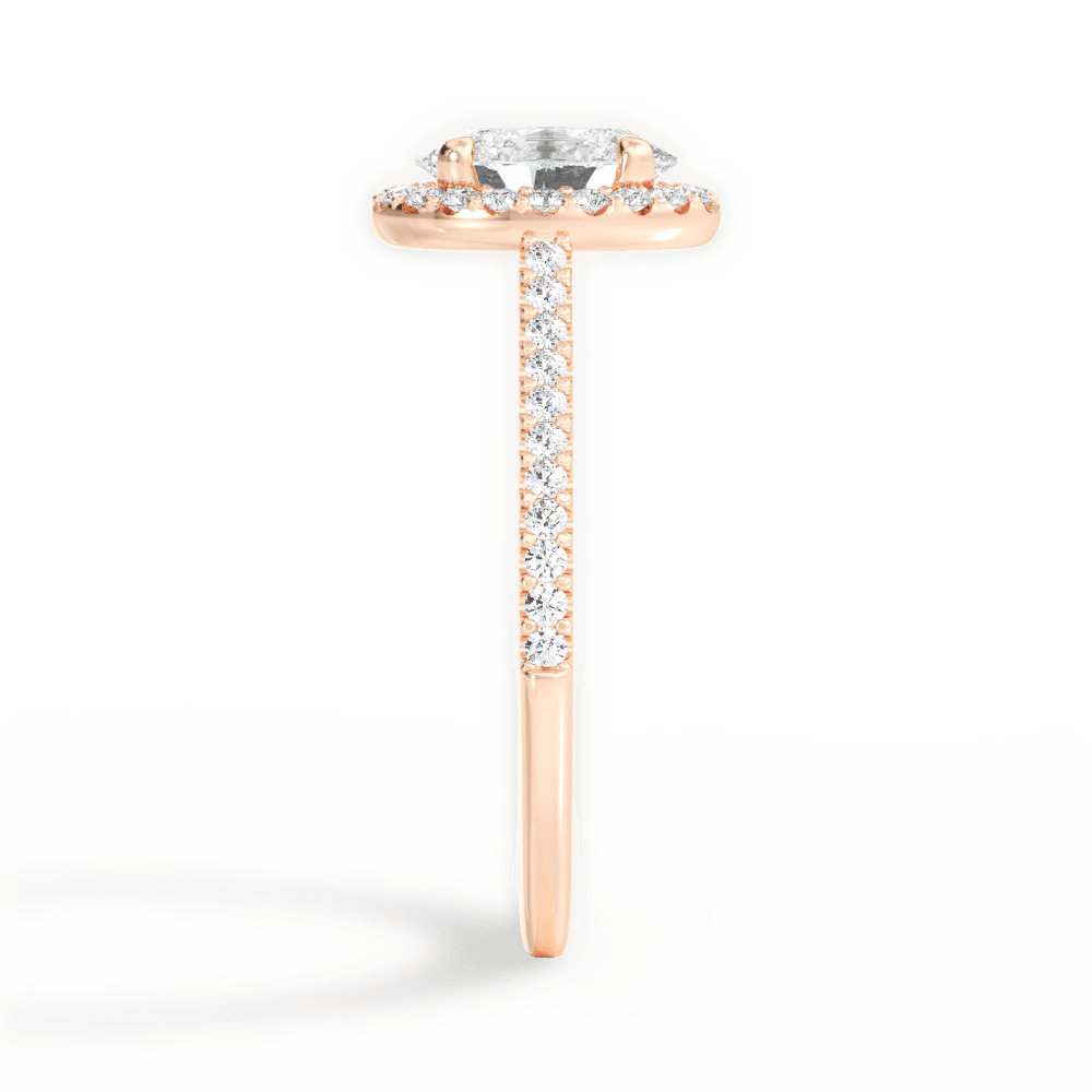 14kt Rose Gold/18kt Rose Gold/oval/perspective