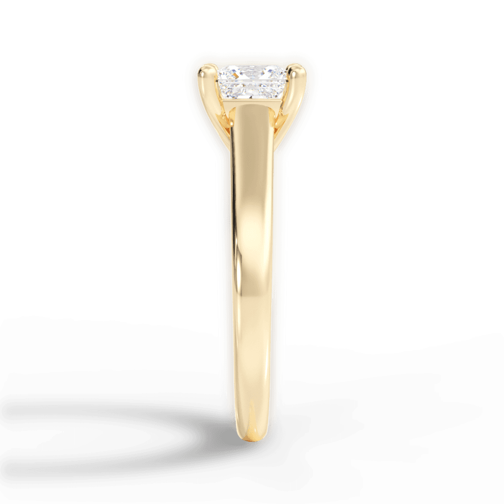 14kt Yellow Gold/18kt Yellow Gold/princess/perspective