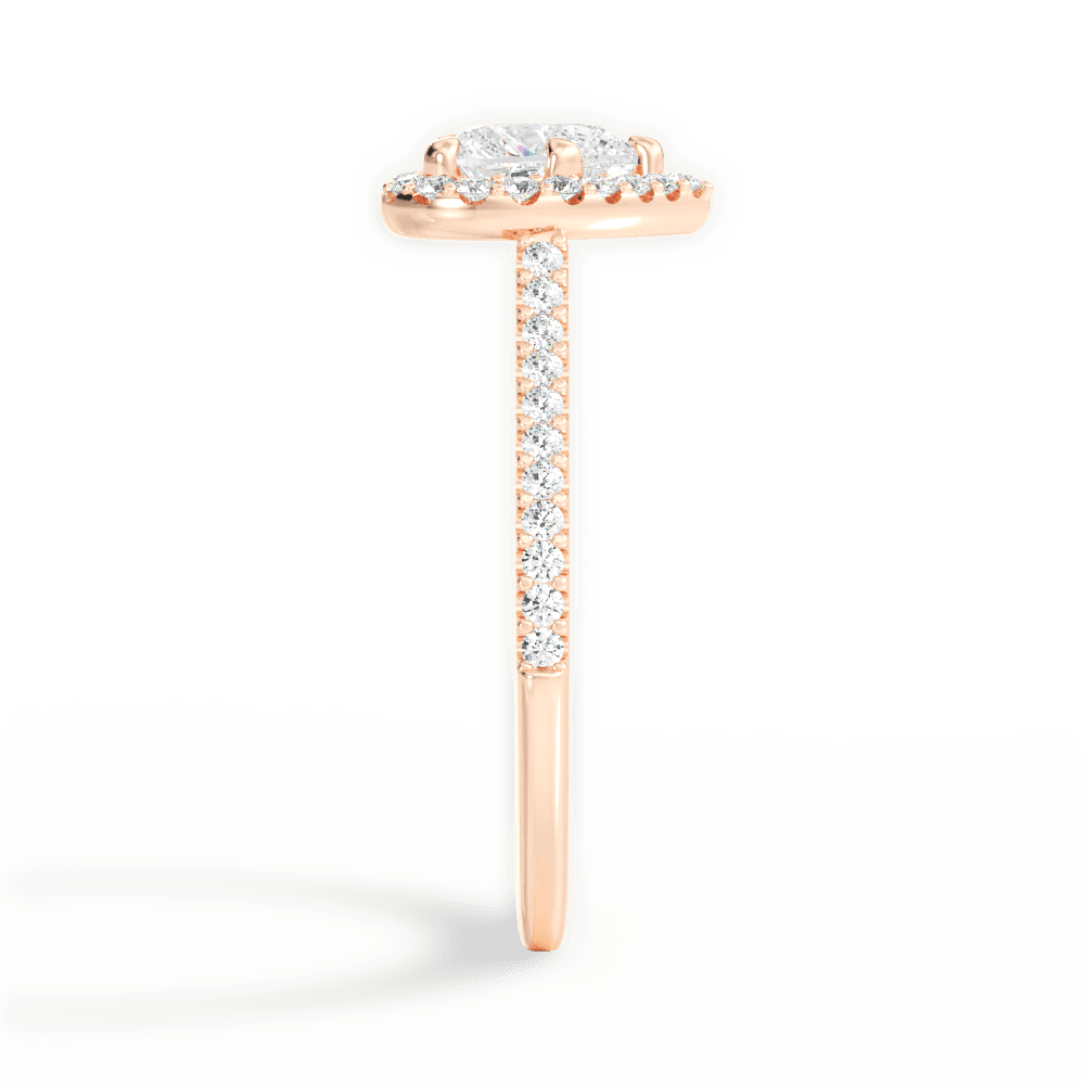 14kt Rose Gold/18kt Rose Gold/heart/perspective