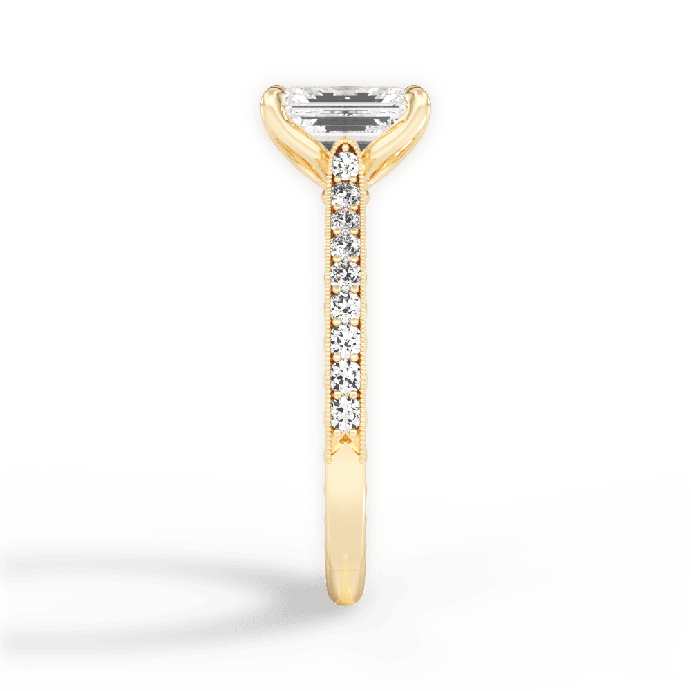 14kt Yellow Gold/18kt Yellow Gold/emerald/perspective