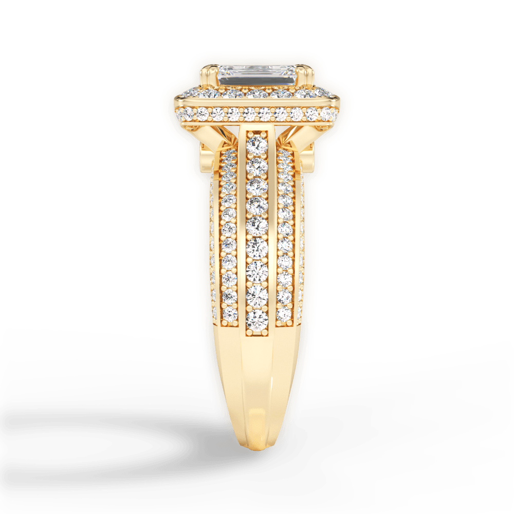 14kt Yellow Gold/18kt Yellow Gold/emerald/perspective