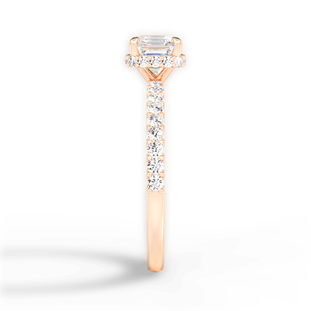 14kt Rose Gold/18kt Rose Gold/asscher/perspective