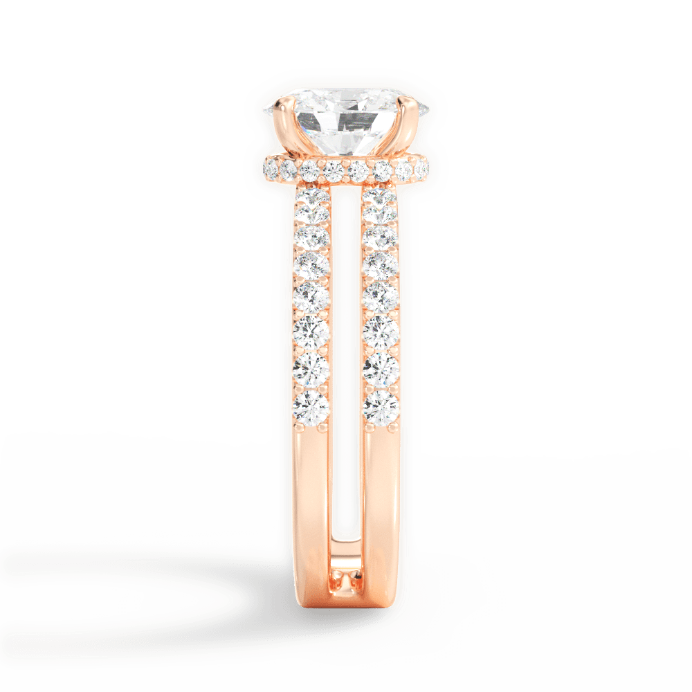 14kt Rose Gold/18kt Rose Gold/oval/perspective