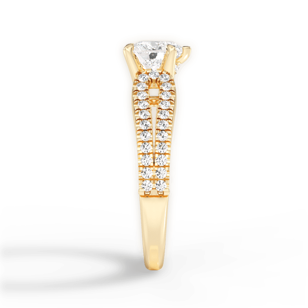 14kt Yellow Gold/18kt Yellow Gold/heart/perspective