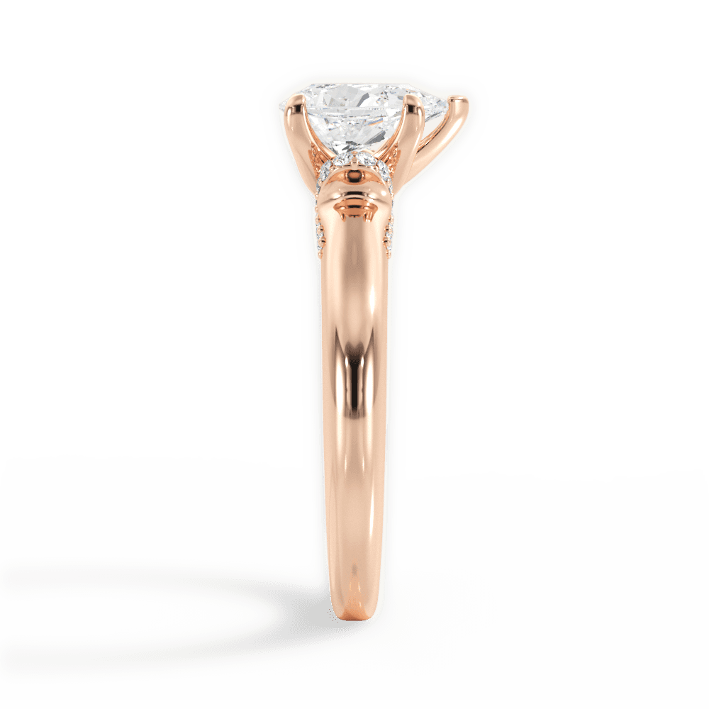 14kt Rose Gold/18kt Rose Gold/pear/perspective