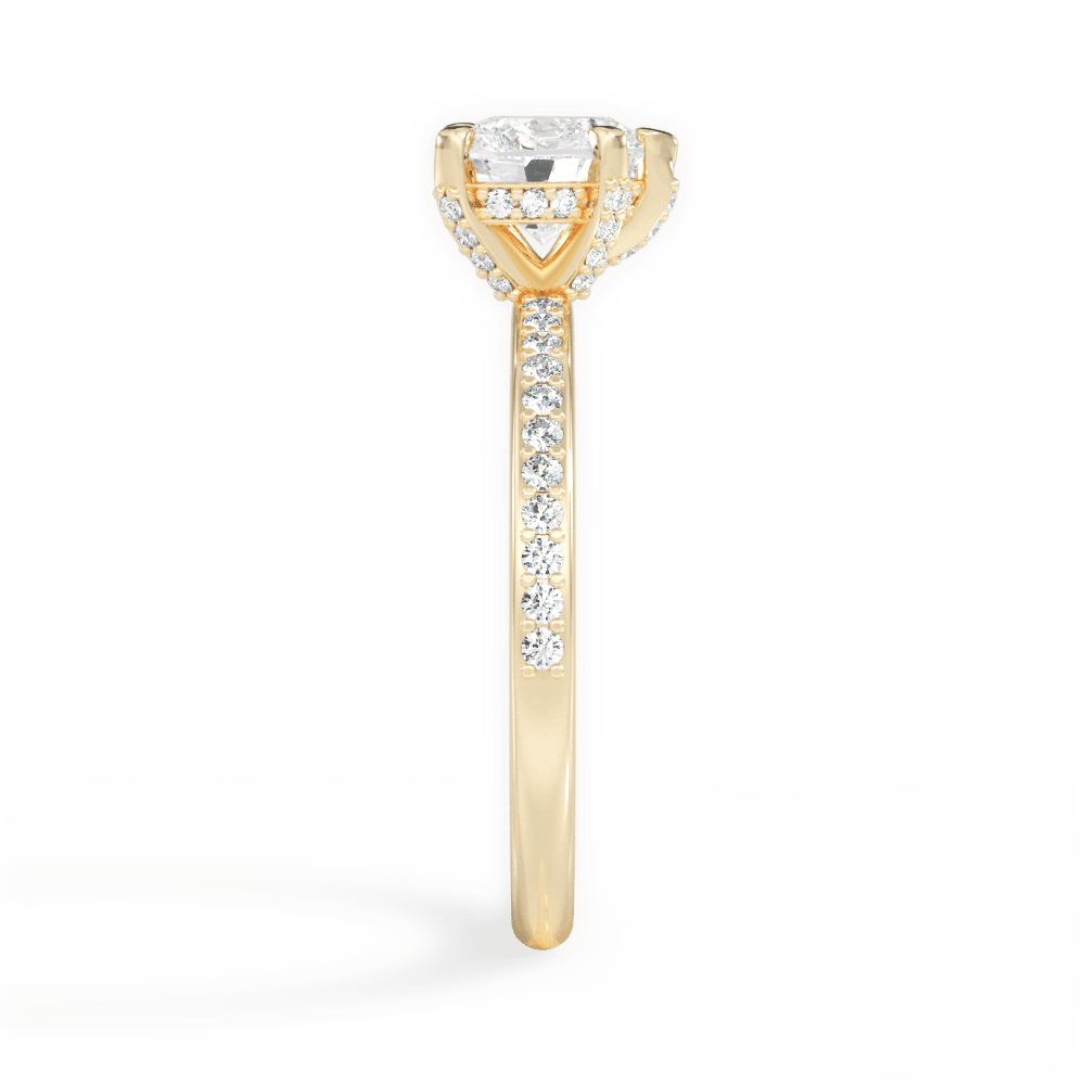 14kt Yellow Gold/18kt Yellow Gold/heart/perspective