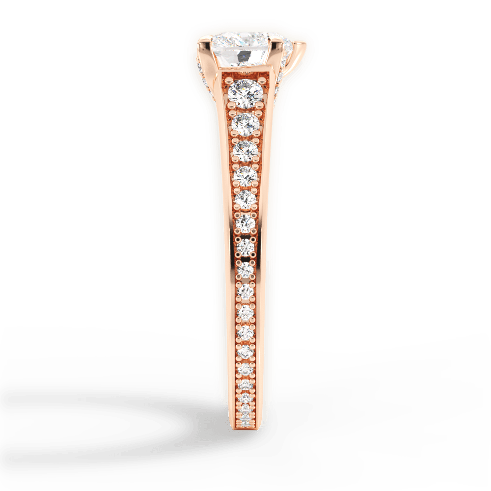 14kt Rose Gold/18kt Rose Gold/heart/perspective