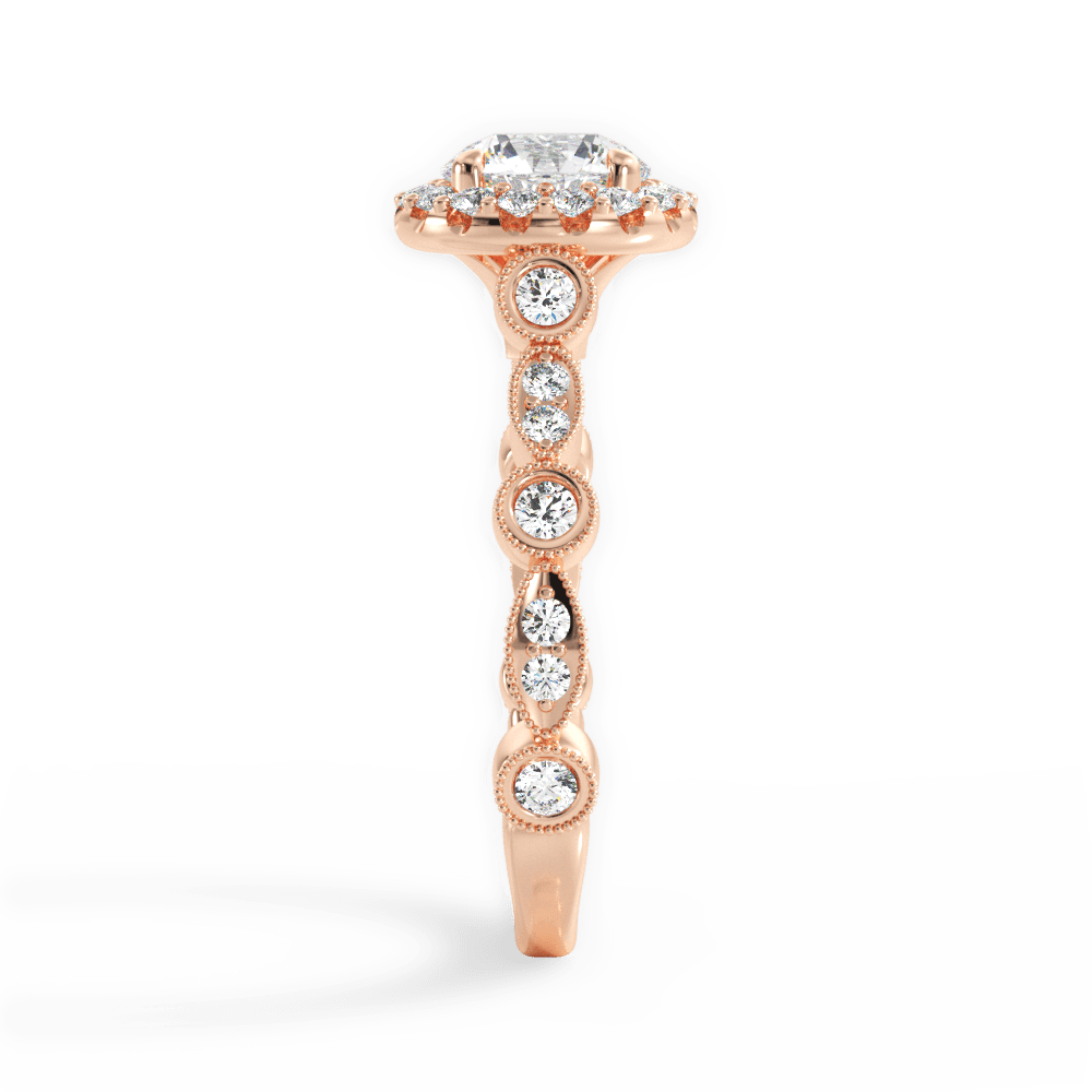 14kt Rose Gold/18kt Rose Gold/round/perspective