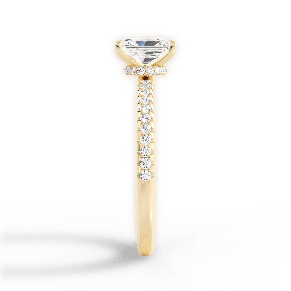 14kt Yellow Gold/18kt Yellow Gold/radiant/perspective