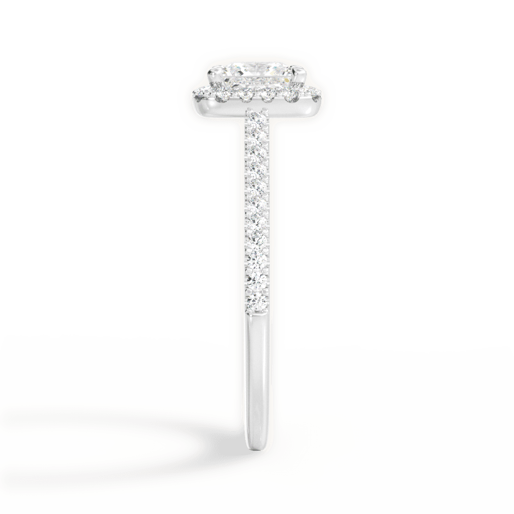 14kt White Gold/18kt White Gold/Platinum/princess/perspective