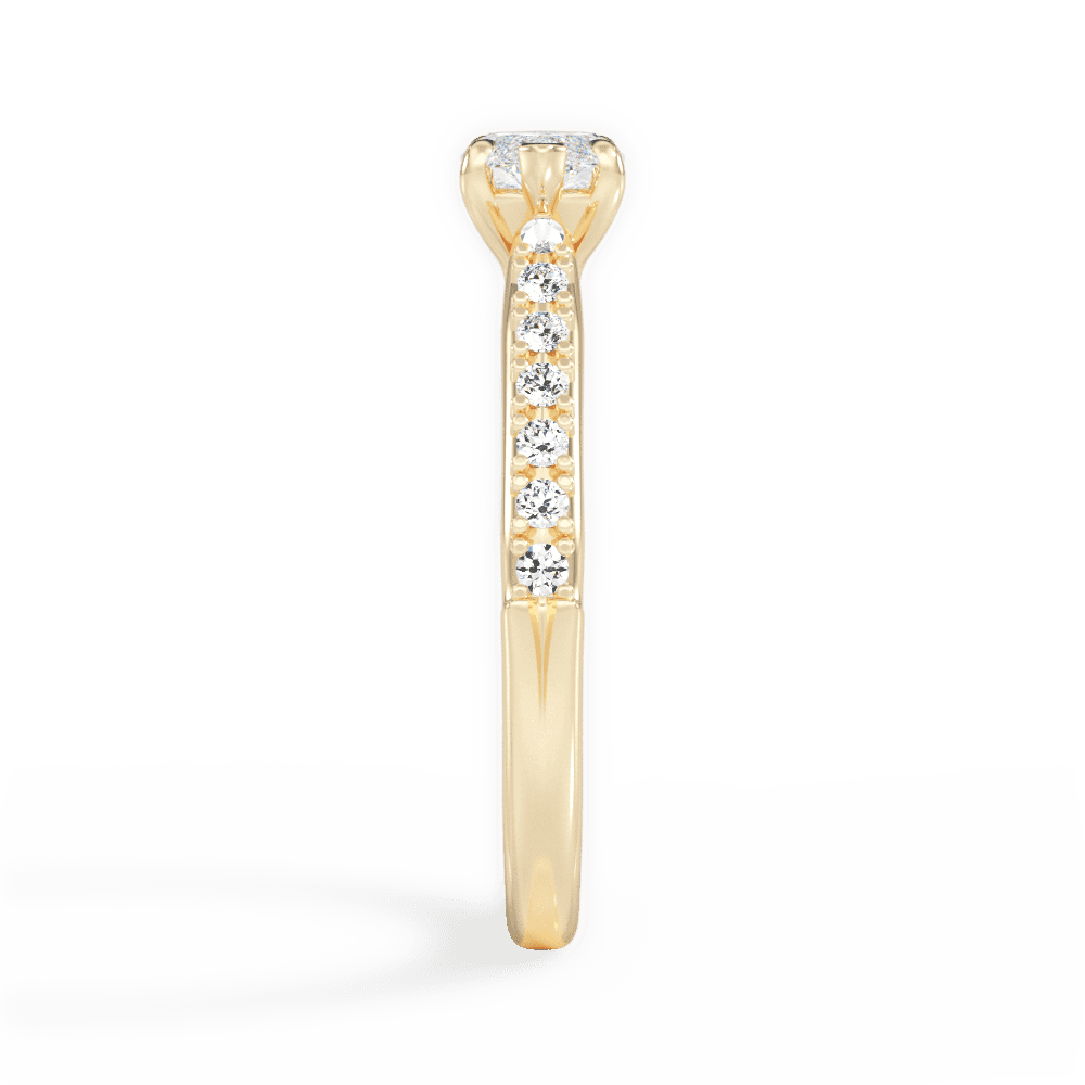 14kt Yellow Gold/18kt Yellow Gold/marquise/perspective