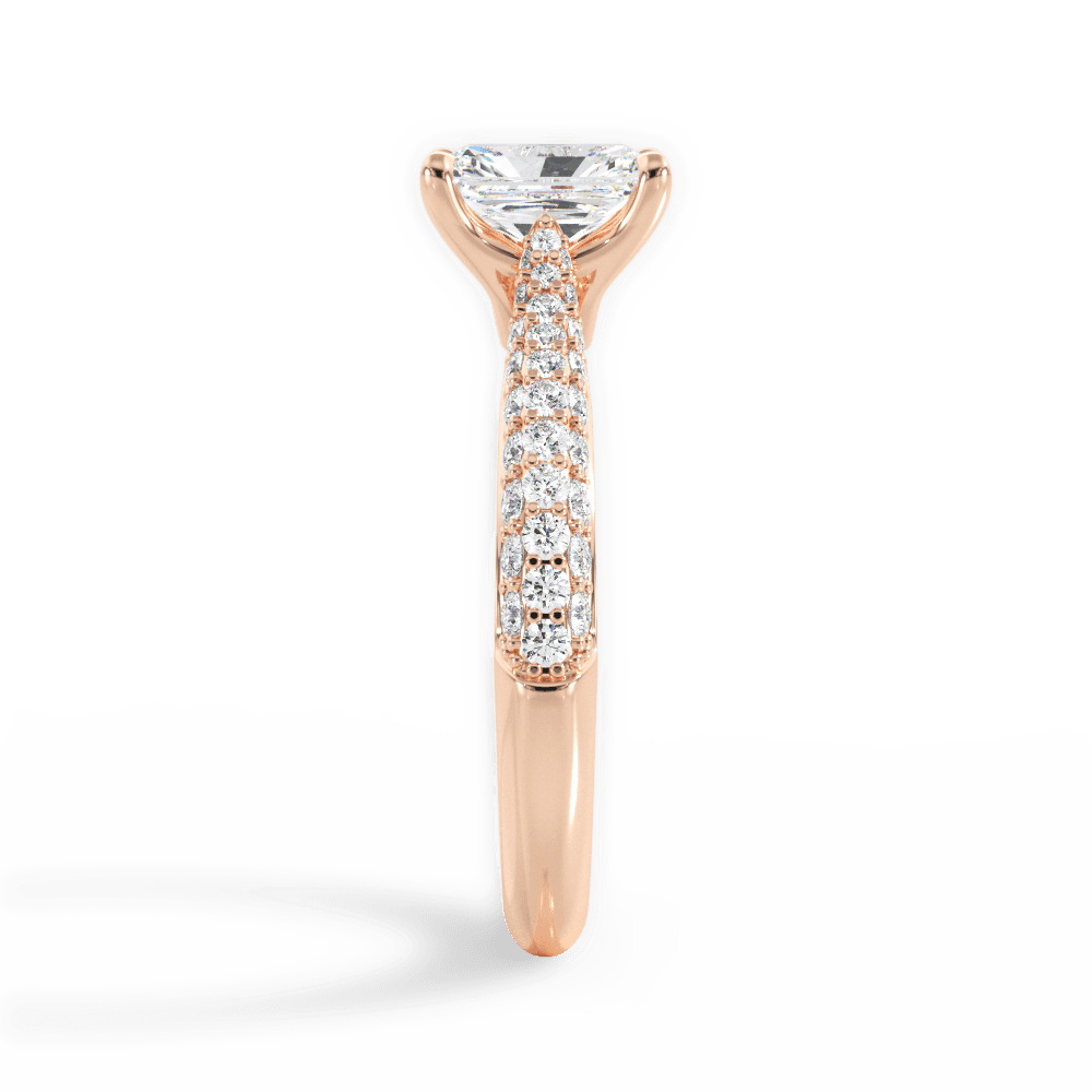 14kt Rose Gold/18kt Rose Gold/radiant/perspective