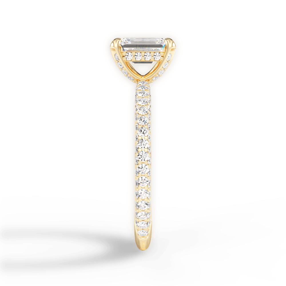 14kt Yellow Gold/18kt Yellow Gold/emerald/perspective