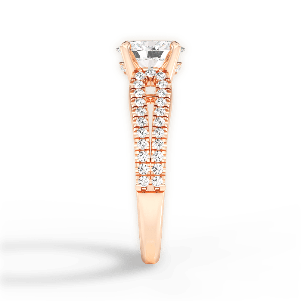14kt Rose Gold/18kt Rose Gold/oval/perspective