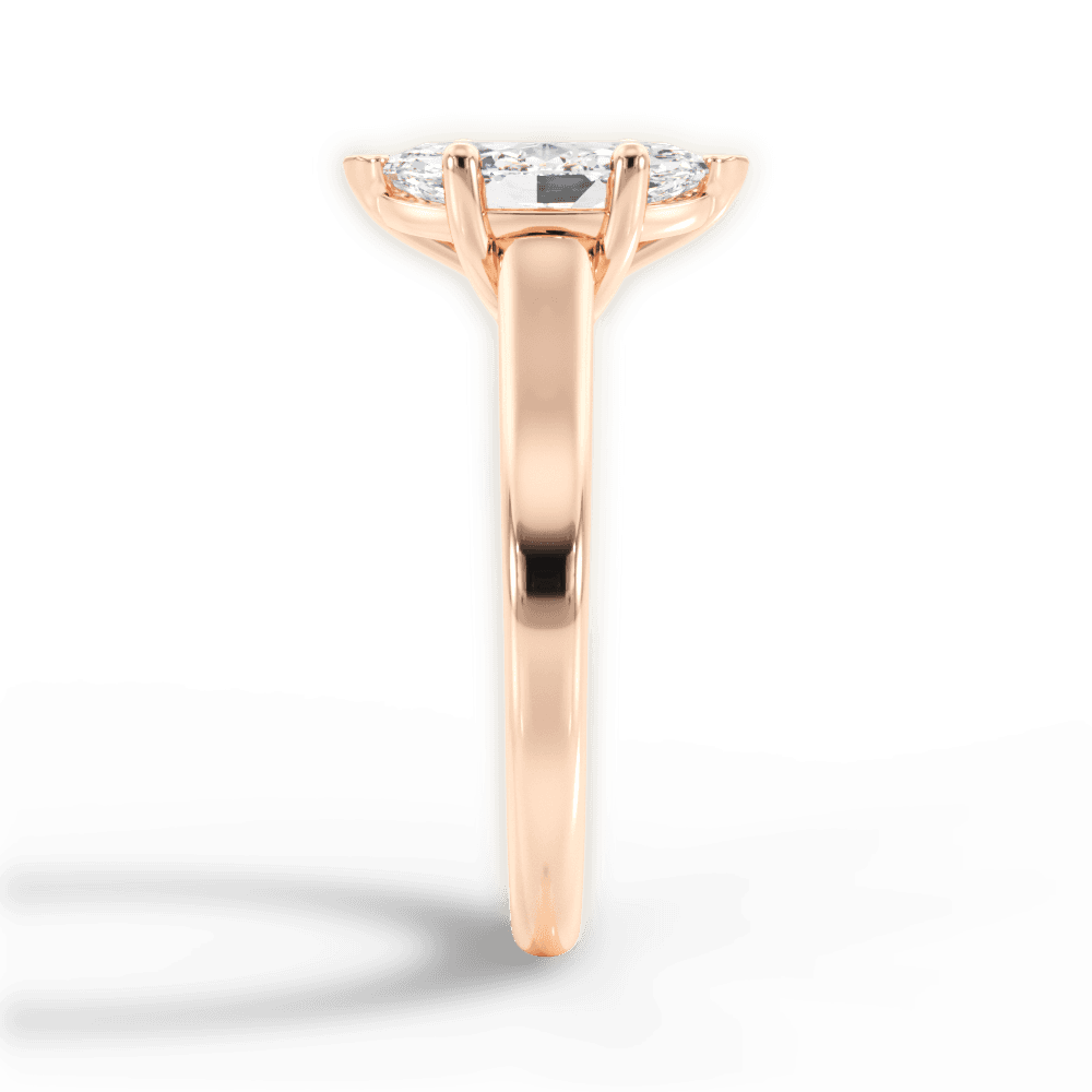 14kt Rose Gold/18kt Rose Gold/marquise/perspective