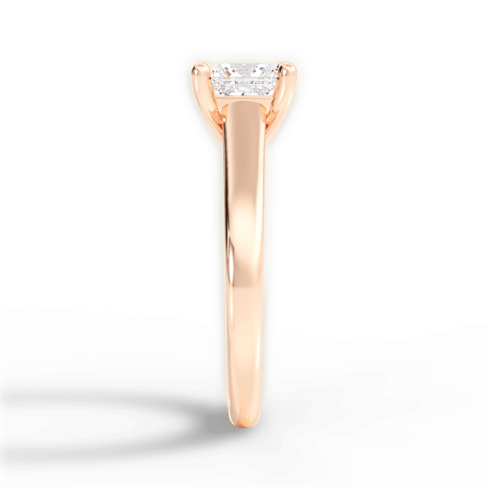 14kt Rose Gold/18kt Rose Gold/princess/perspective