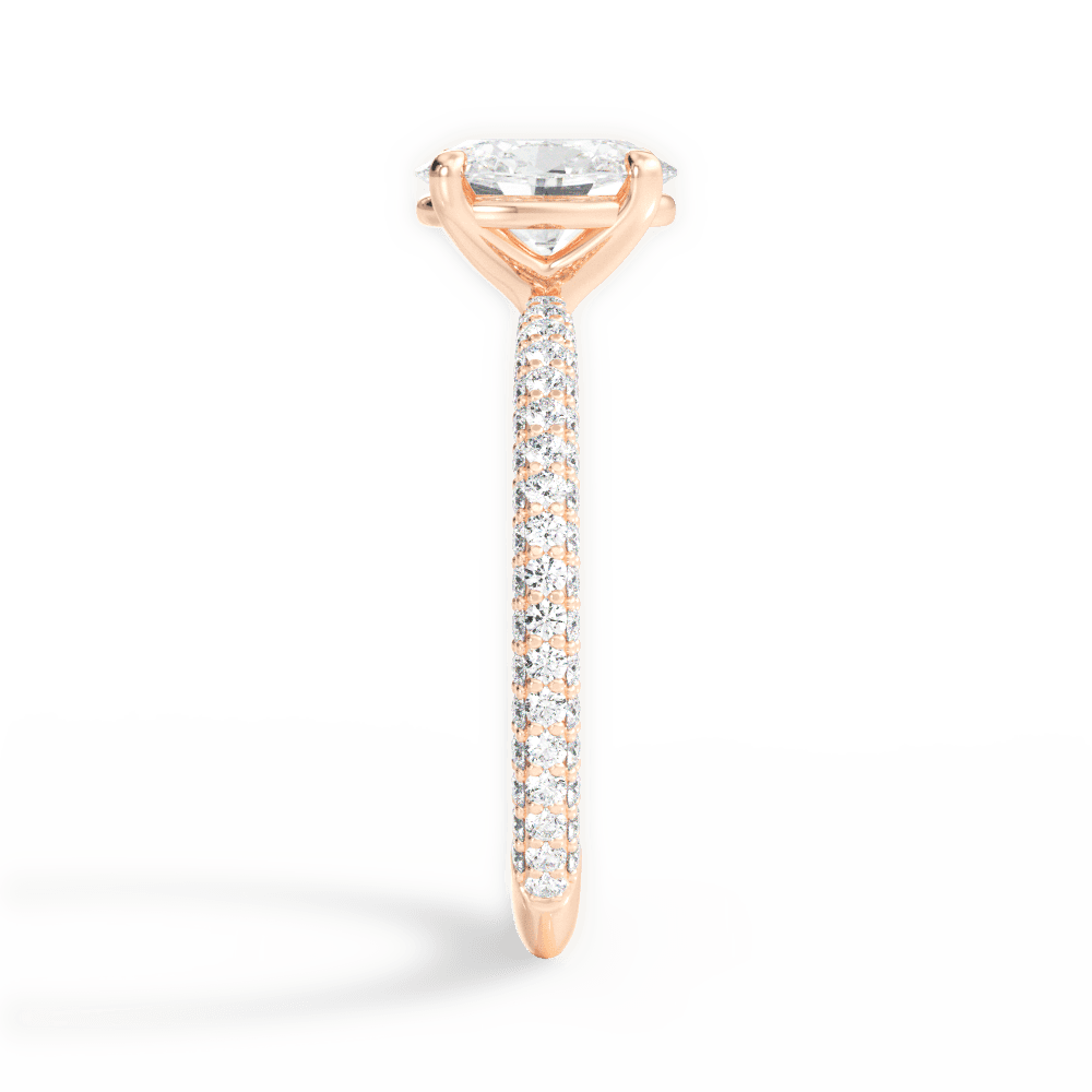 14kt Rose Gold/18kt Rose Gold/oval/perspective