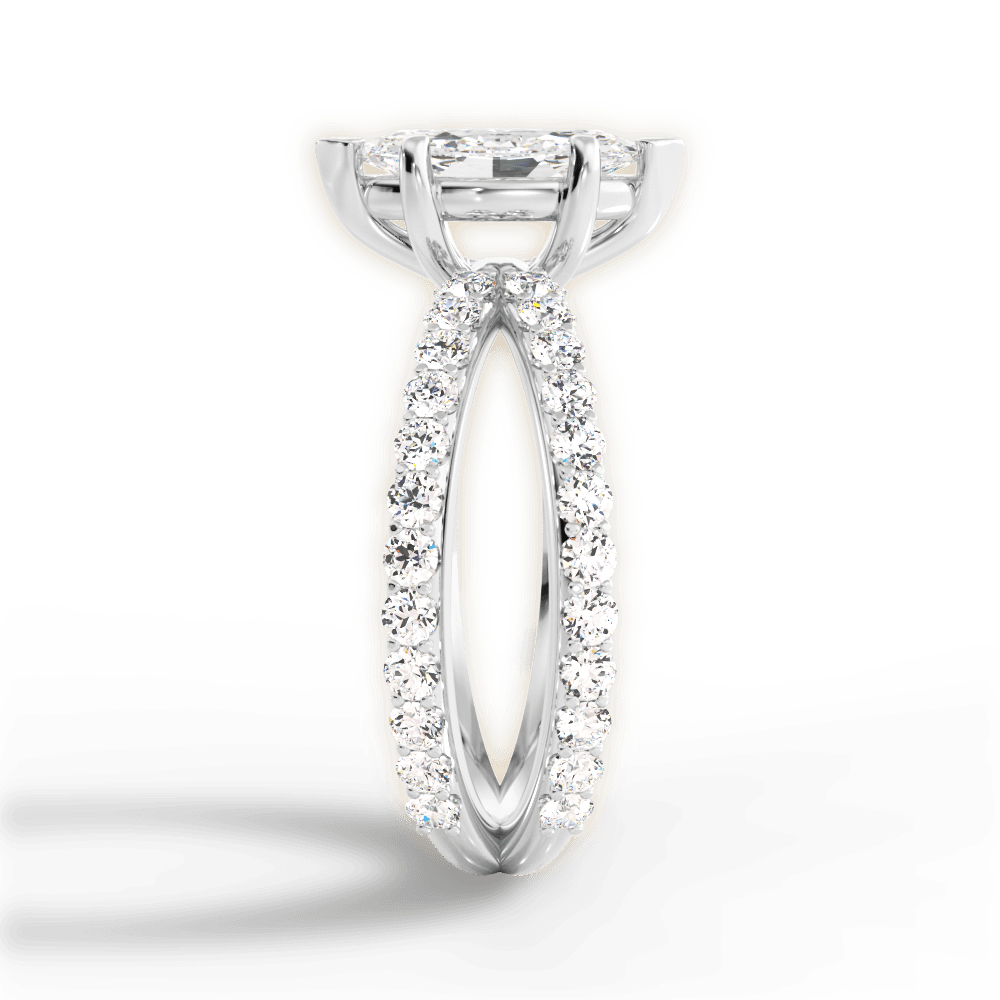 14kt White Gold/18kt White Gold/Platinum/marquise/perspective