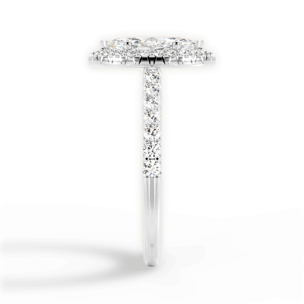 14kt White Gold/18kt White Gold/Platinum/marquise/perspective