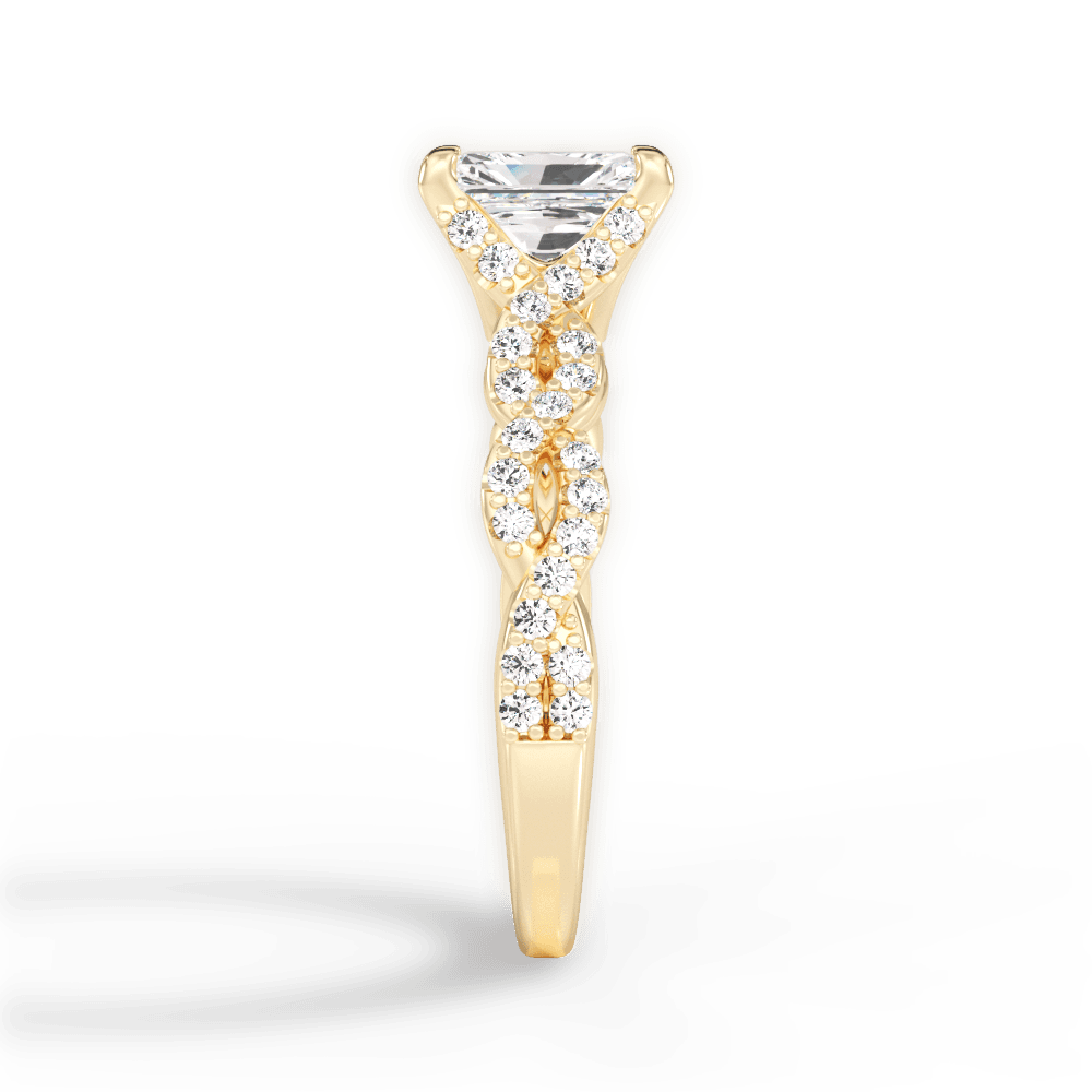 14kt Yellow Gold/18kt Yellow Gold/radiant/perspective